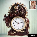 ZTH113 Analog Latest Stylish New Models Wall Clock with God Radha Kishan Frame