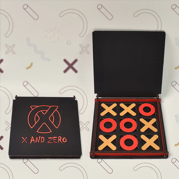ZTKB29 X & Zero Wooden Board Game | Board Games for Adults and Kids