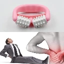 ZTP6 Plastic Massage Roller - 2-Roller Manual Design for Cellulite & Muscle Pain Relief