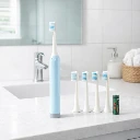 ZTE49 Electric Toothbrush With 4 Extra Head (1 Pc, Battery Included, Mix Color)