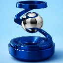 ZTH126 Blue Solar Magnetic Rotating Car Air Freshener Dashboard Aromatherapy Diffuser