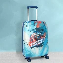 ZTH138 Novex Marvel Captain America Kids Polycarbonate Trolley Bag for Boys Travel Luggage with Spinner Wheel (18 Inch)