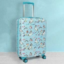 ZTH142 Novex Unicorn Blue Travelling Kids Trolley Bags for Girls Luggage 4 Wheels ( 18 Inch)