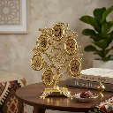 ZTH156 Luxury Islamic Calligraphy Tree Decor Allah Muhammad Names Golden Tabletop Frame