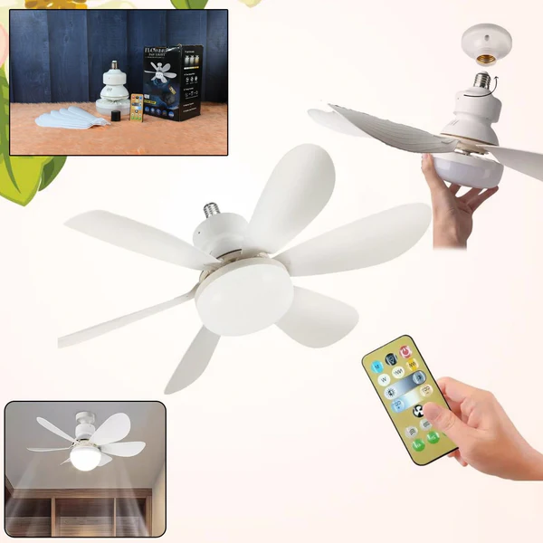 ZTHS13 LED 40W Ceiling Fan Remote Control volt 85v/265v (3 Lighting Modes, 6 Fan Blades, 3 Mode Speeds)