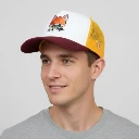 ZTHS21 Premium Adjustable Mesh Cap with Cute Cat Embroidered Patch Breathable Cap for Men & Women