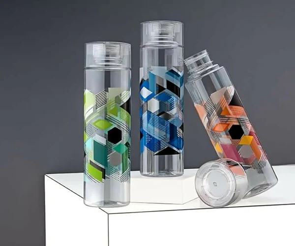 ZTHS23 Round Plastic Water Bottles 1000ml 3pc