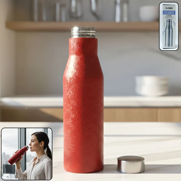 ZTHS25 Stainless Steel Water Bottle Red Color (1000 ml, 1Pc)