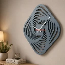 ZTH164 Modern Abstract Vortex Wall Clock For Living Room, Bedroom & Office