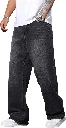ZTF15 Men’s Black Loose Fit Denim Jeans – Trendy Streetwear Casual Style