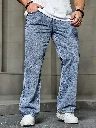 ZTF19 Men’s Light Blue Washed Straight Fit Denim Jeans – Casual Everyday Style
