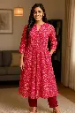 ZT5 Women's Premium Quality Pure Cotton Gown Kurti.
