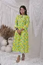 ZT6 Women's Premium Quality Pure Cotton Gown Kurti.