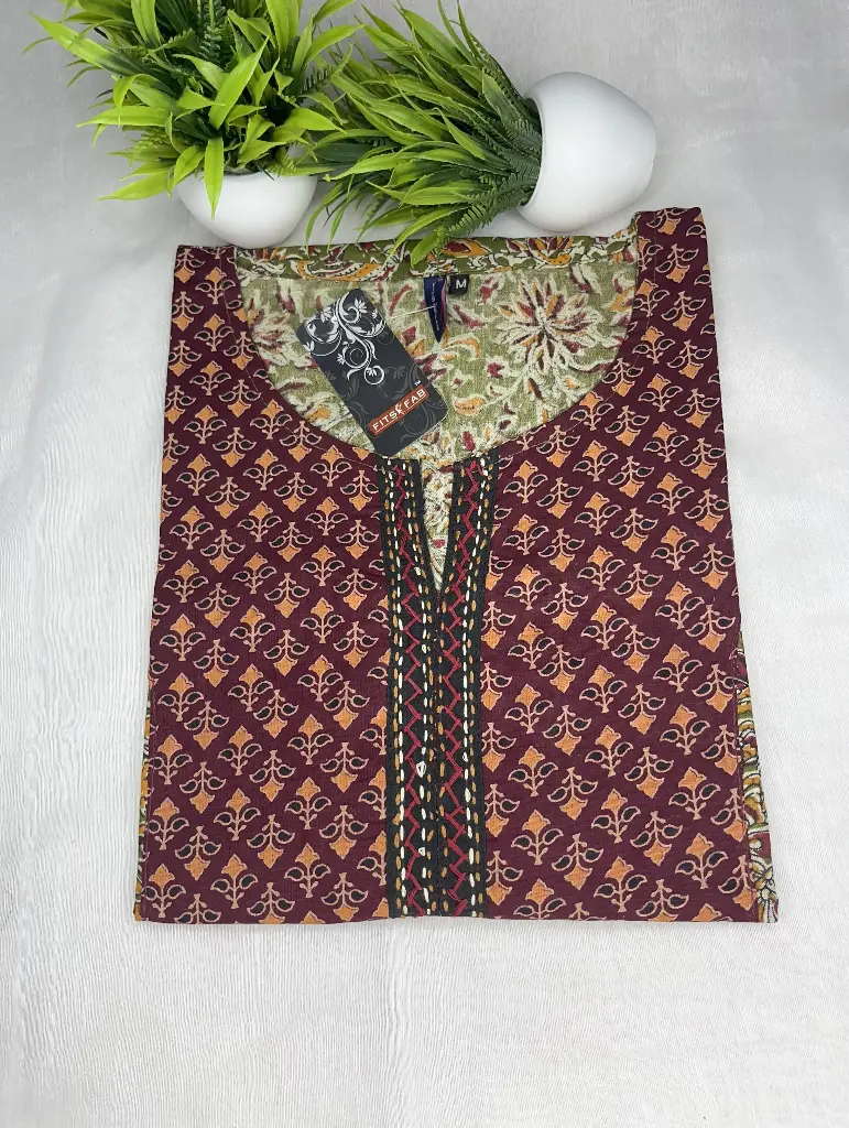 ZT15 Women's Premium Quality Pure Cotton Kurti.
