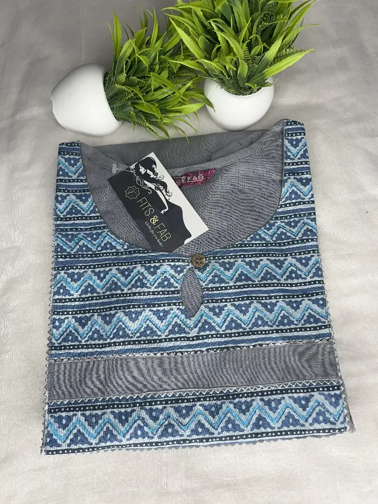 ZT16 Women's Premium Quality Pure Cotton Kurti.