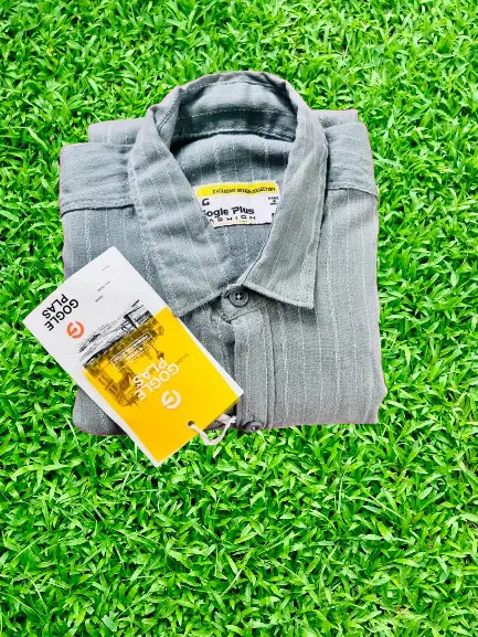 ZT4 Men's Regular Fit Solid Spread Collar Casual Shirt.