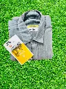 ZT4 Men's Regular Fit Solid Spread Collar Casual Shirt.
