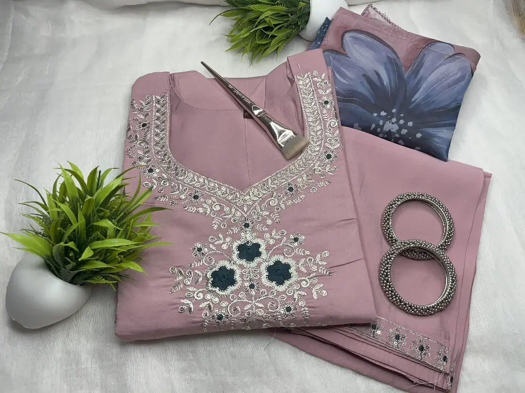 ZT5 Roman Silk Women's Kurta Set.