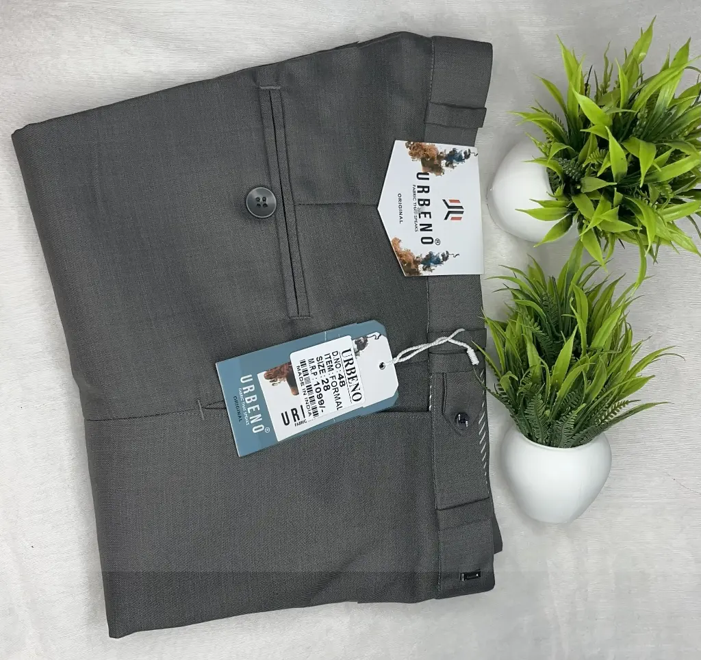 ZT1Men Regular Slim Fit Cotton Blend Trousers.
