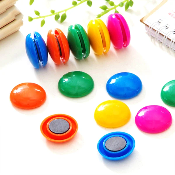 ZTH39 Durable Magnetic Button Set for Kids’ Experiments (10Pc, Round Shape)