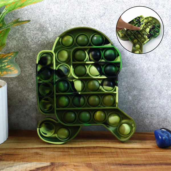 ZTKB3 Premium Cartoon Shape Silicone Pop It Fidget Toy (1Pc) 