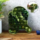 ZTKB3 Premium Cartoon Shape Silicone Pop It Fidget Toy (1Pc) 