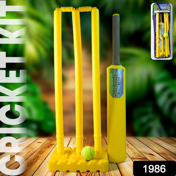 ZTKB12 Cricket Kit with Bat, Rubber Ball, Bails, 3 Stumps & Stand Base