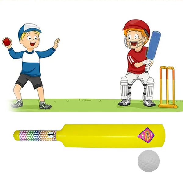 ZTKB14 Plastic Cricket Bat Ball Set for Boys and Girls