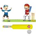 ZTKB14 Plastic Cricket Bat Ball Set for Boys and Girls