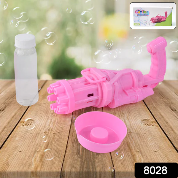 ZTKB15 Battery Operated 8-Hole Bubbles Gun Toys For Boys And Girls
