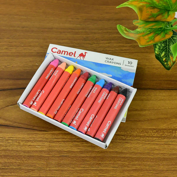 ZTKB23 Camel Wax Smooth Crayons - 10 Shades 