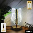 ZTC2 Luxury Crystal Table Lamp with USB Charging (1Pc)