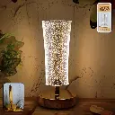 ZTC6 Crystal Table Lamp Sparkle Design Golden Base LED Decorative Bedside Lamp