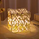 ZTC9 Cube Tulip Night Lamp | Led Decorative Nights Lamp (Multicolor & Design / 1Set)