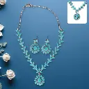 ZTJ10 Sky Blue Elegance Necklace Set
