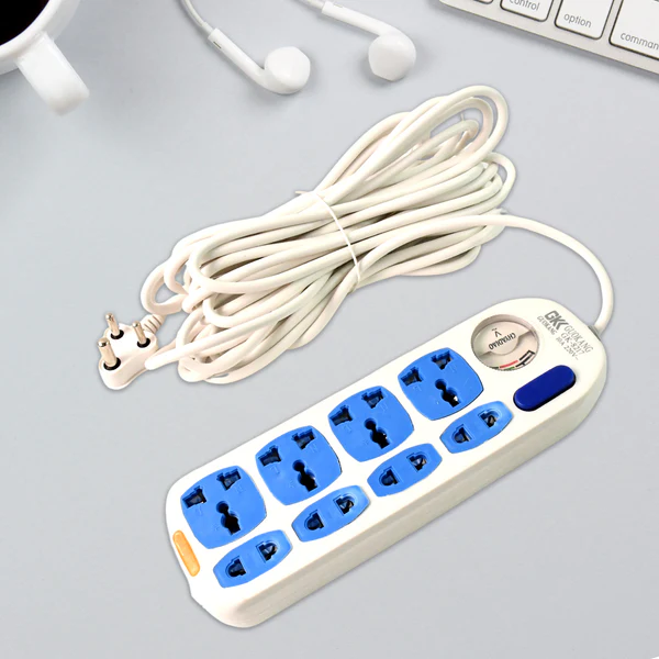 ZTE11 Heavy Duty 8 Socket Power Extension Board (10 mtr. / 1Pc)