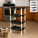 ZTH45 Apex 4-Layer Small Multipurpose Plastic Storage Rack 