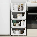 ZTH51 4 Layer Clothes Organizer Foldable Wardrobe Drawer Storage for Closet