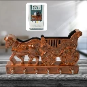 ZTH56 Plastic Rath Design Plastic 6 Hook Key Holder (1Pc)