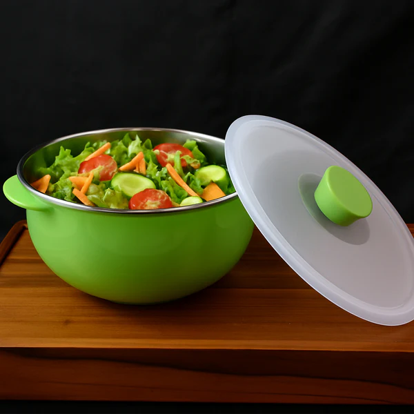 ZTK28 Apex 2200ml Microwave-Safe Plastic Serving Bowl with Lid (1Pc)