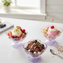 ZTK32 Modern Style Dessert & Ice Cream Bowl Plastic 6Pcs For Home, Office, Party 