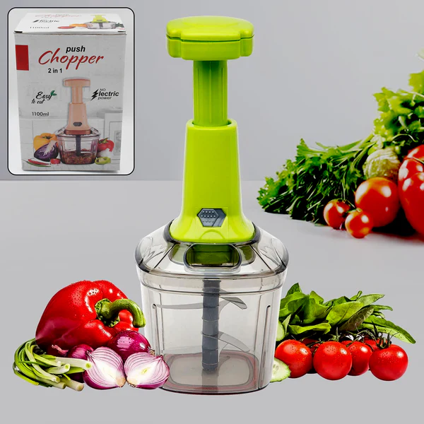 ZTK42 Vegetable Choppers 2in1 Press for Kitchen (1100 ML) 