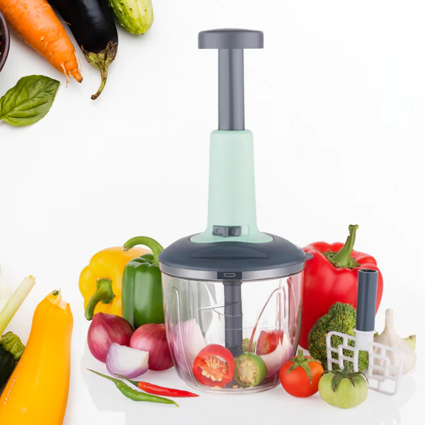 ZTK43 Chopper with 6 Sharp Blades Vegetable 2 in 1 Push Up  and Fruit Cutter 1100 m