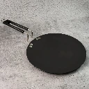 ZTK55 Premium Non-Stick Flat Roti Tawa with Heat-Resistant Handle (10 Inch / 1Pc) 