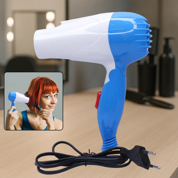 ZTE21 Folding Hair Dryer Hair with 2 speed control (1000w)