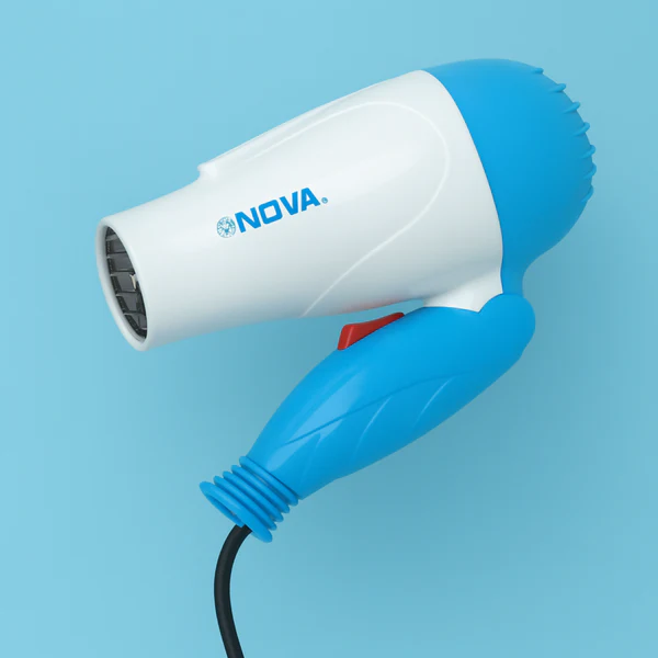 ZTE23 Nova 1000W Foldable Hair Dryer for Men & Women – Hot & Cold Compact Dryer