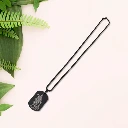 ZTJ27 Hanuman Chalisa Stainless Steel Locket with Gada, Chain (1Pc)