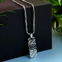 ZTJ30 Silver Plated Ram Pendant With Chain For Men And Women (1Pc)