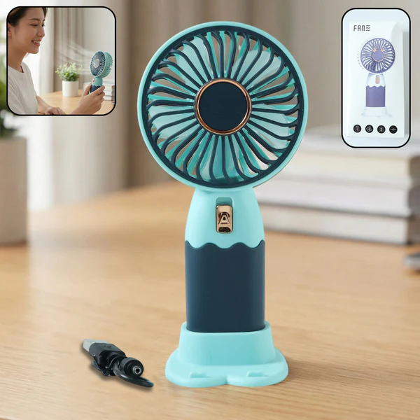 ZTE34 Rechargeable Portable Handheld Mini Fan (1Pc)