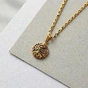 ZTJ35 Lord Hanuman Coin Style Devotional Pendant with Chain